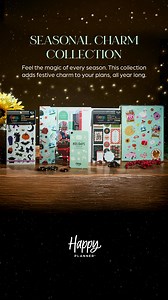 Plan your year with cozy details, festive colors, and pages made to match the moment. 🌟 | The Happy Planner