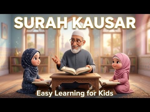Learn Surah Kausar for Kids | Easy & Beautiful Recitation | Bia & Zozo