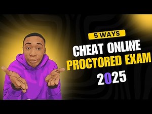 5 Ways How to Cheat on online proctored exam 2025 !!