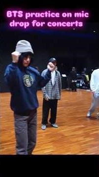 OMG BTS doing dance practice on mic drop for concerts #bts #btscomeback