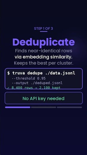 Your fine-tuning data is garbage. Fix it with Truva. 🧹