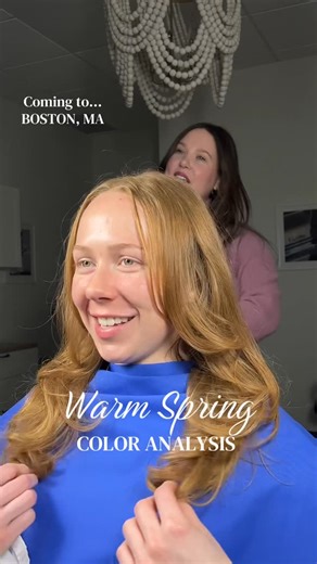 Julia Savoie • Color Analysis Consultant 🎨 on Instagram: "Let me help you find YOUR colors 🎨 Let me help erase the guessing game for you. After a session with me you will KNOW what your best wearable colors are, your best makeup colors, and your best hair colors. Coming to Boston, MA June 5-9. Limited openings available, booking link in bio. #warmspring #syracuse #boston #coloranalysis #coloranalyst"