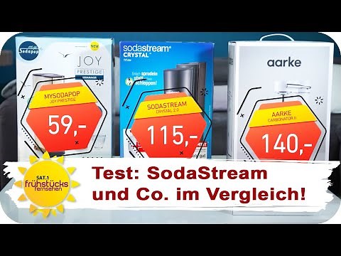 Die besten Wassersprudler im Test: Was taugen SodaStream, Aarke & Co.? | SAT.1 Frühstücksfernsehen