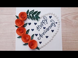 DIY Anniversary Card | Handmade Wedding Anniversary Card Making | Easy Card Idea