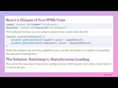 How to Ensure Immediate HTML Updates in Chrome and Safari with Asynchronous Loading