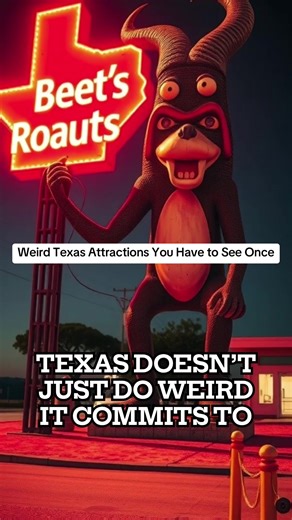 Weird Texas Attractions You Have to See Once #texashidden #texashistory #texas #texasfacts #texastruths Texas Travel Texas Pride Texas Nature Texas Wildlife Texas Beaches Texas Parks Texas Adventure Explore Texas Lone Star State Forgotten Texas History Texas Border Texas Future Texas Food Texas Towns Texas Cities