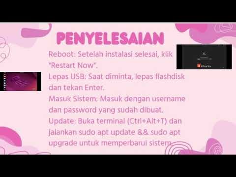 langkah-langkah instalasi ubuntu dari awal hingga akhir