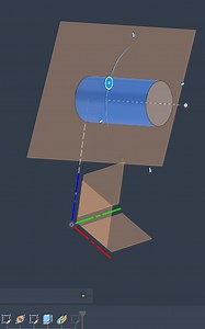 Making a sketch line on cylindrical surface, parallel to axis of cylinder