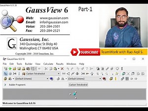 GaussView and Gaussian --- Part 1