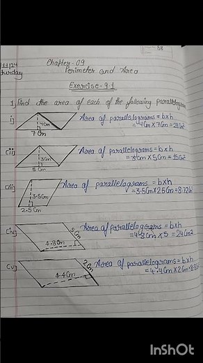 Class 7th Math Chapter - 9 Perimeter and Area Exercise 9.1 #shorts #ytshorts #ytviral #study