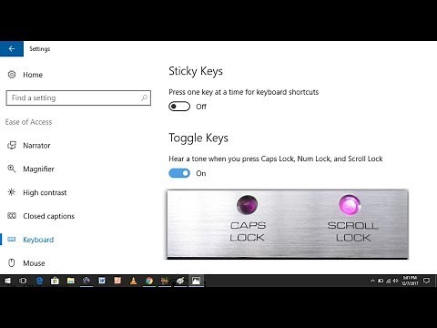How to Enable or Disable Caps Lock Num Lock or Scroll Lock Sound in Windows 10