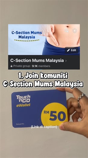 🎉 GIVEAWAY UNTUK PARENTS 🎉 Hello Doktor nak bagi TNG RM50 kepada parents bertuah! Senang je cara nak menang ni: 📌 Cara untuk menang mudah je: 1️⃣ Join group FB C-Section Mums Malaysia 👉 https://www.facebook.com/groups/csectionmumsmalaysia 2️⃣ Isi borang pertanyaan dalam group (WAJIB ya 🤭) 3️⃣ Komen "50" Jangan tunggu lagi, JOM join sekarang & rebut peluang bawa balik hadiah best ni 🎁 Join group FB 👉 https://www.facebook.com/groups/csectionmumsmalaysia | Hello Doktor