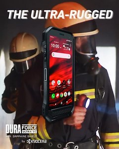 Push the limits of possible. Kyocera DuraForce Ultra 5G with Sapphire Shield™ is the ultra-rugged productivity powerhouse that's yours to customize and command. With a dedicated toll-free number for qualified users, technical support, and discounted service fees, registered #firstresponders now have a durable smartphone ideal for #emergency situations and everything in between. Order now. ↓ https://kyoceramobile.com/duraforce-ultra-5g/?utm_source=facebook&utm_medium=social&utm_campaign=vertical_