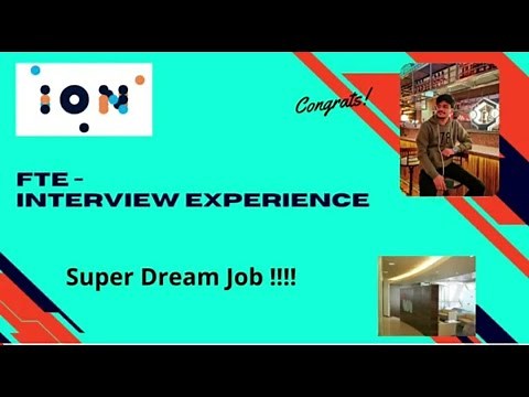 ION Group interview experience | On-campus | VIT | CSE | Super dream job | 2022 #placements