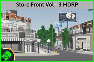 Store Front - Vol 3 HDRP | 3D Landscapes | Unity Asset Store