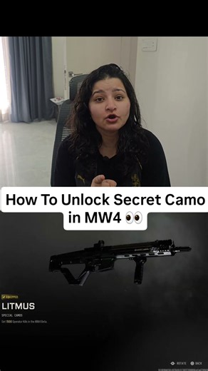 Here's How You Can Unlock Secret Camo in COD: MW4 Beta 👀. #callofduty #codmw4 #gamingshorts