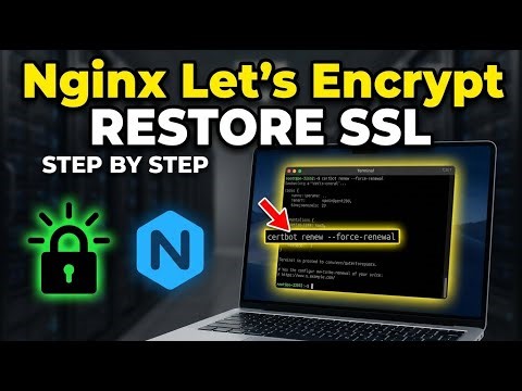 How to restore SSL certificates on Nginx using Let's Encrypt - Step By Step