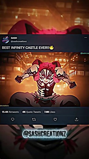 INFINITY CASTLE | The Final Battle Begins! #fyp #shorts #demonslayer #4k edit #sequenciamalefica1.0