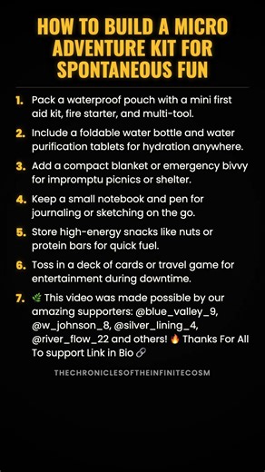 How to Build a Micro Adventure Kit for Spontaneous Fun #ad (Verify Info)