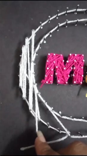 DIY - Maa- Papa String Art 🧿 " Give a gift of a piece of your heart"❤️‍🔥 #shorts #diy #stringart