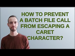 How to prevent a batch file call from escaping a caret character?
