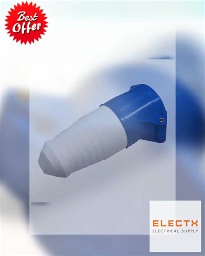 Grippes 16A 2P+E Industrial Outlet Connector Type 6h 380V-415V AC IP44 IEC309-2 # 213