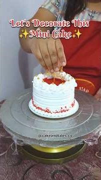 Mini Cake Decoration 🎂 | Cute & Aesthetic Cake Design #shortvideo #cake #shorts