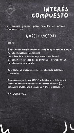 FORMULA INTERES COMPUESTO