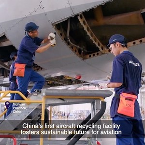 The aircraft recycling business is soaring in southwest China’s Chengdu where the country’s first airplane recycling facility is humming with activity. Since opening earlier this year, engineers at the Airbus Lifecycle Services Centre have been busy dismantling a retired Airbus A330-200, removing parts that will be reused in the aviation sector | ShanghaiEye