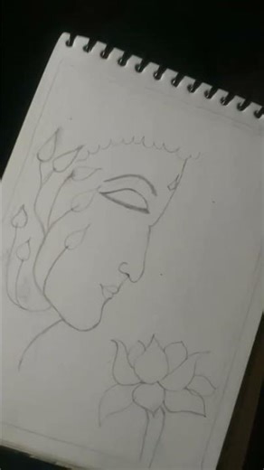 Easy Buddha Drawing for Beginners ✏️