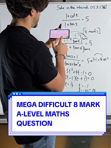 Challenging 8 Mark A-Level Maths Question Explained