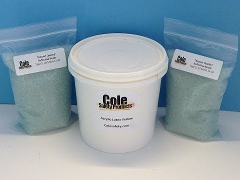 Demonstration of Acrylic Paint and Reflective Glass Bead Application