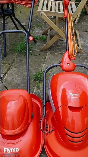 my 4 favourite flymo models. with plastic blades