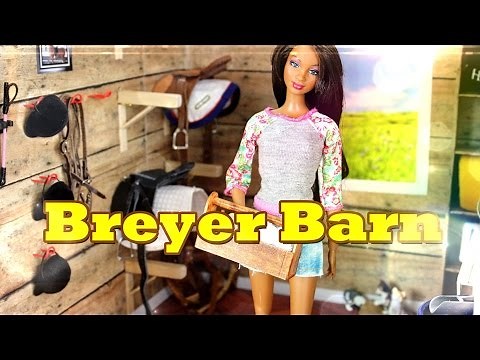DIY - How to Make: Doll Breyer Horse Barn : Tack and Feed Room - Handmade - Doll - Crafts