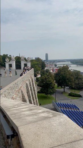 Bratislava Castle and its stunning Baroque Garden.#slovakia #holiday