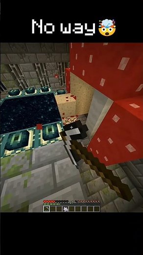 End Portal Frame Break with Mushroom?! 😨 Minecraft Myth Test #minecraft #minecraftviral