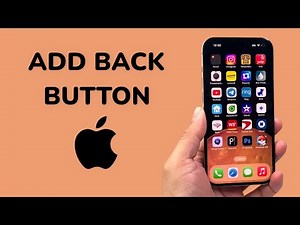 How To Add A Back Tap Button on iPhone