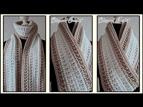 Crochet a Men’s Scarf in Minutes! Easy and Stylish DIY Tutorial