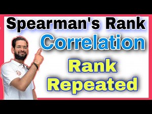 rank correlation coefficient between x and y | spearman's rank correlation coefficient