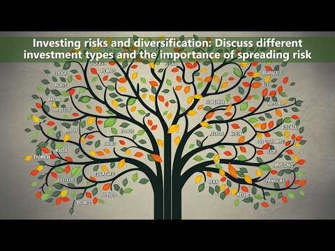 Investing risks and diversification Discuss different investment types