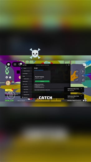 🌐[NEW BLUE X HUB] NO KEY Auto Candy Farm + Auto Dungeon + Free Fruits | Blox Fruits 2025 🎁 #shorts