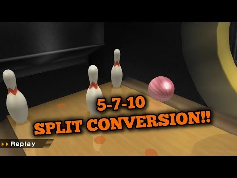 Wii Sports Bowling 5-7-10 Split Conversion