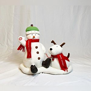 Vintage 2004 Hallmark Musical Animated Plush Christmas Snowman Dog Jingle Pals - Etsy
