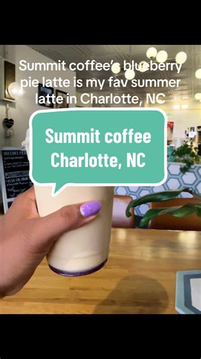 Delicious Blueberry Pie Latte at Summit Coffee