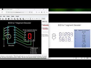 BCD to Seven Segment Decoder Animation in FALSTAD.com