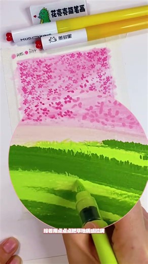 A must-have spring scenery tutorial for handicapped people with zero basic knowledge. Spring col