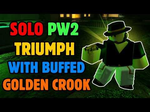 SOLO POLLUTED WASTELANDS 2 TRIUMPH WITH BUFFED GOLDEN CROOK BOSS | Roblox Tower Defense Simulator