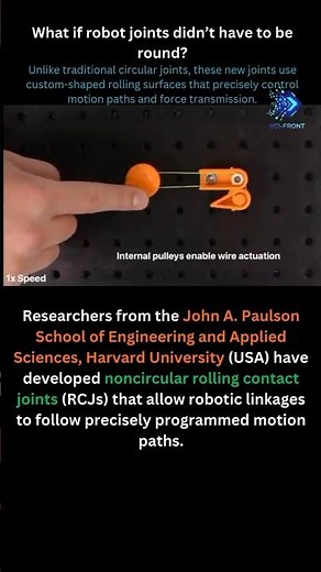 Robots with “Programmable” Joints: Noncircular Rolling Contact Joints Redefine Robotic Motion
