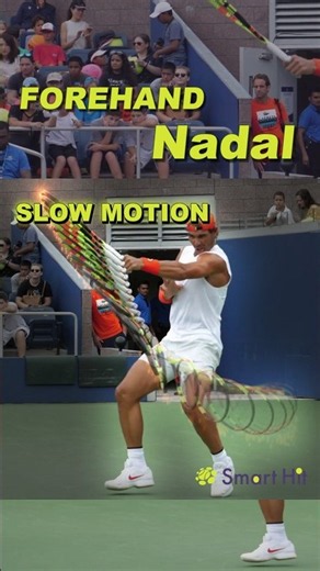 Nadal's forehand in full slow motion, as requested. #Nadal #Forehand #SmartHit