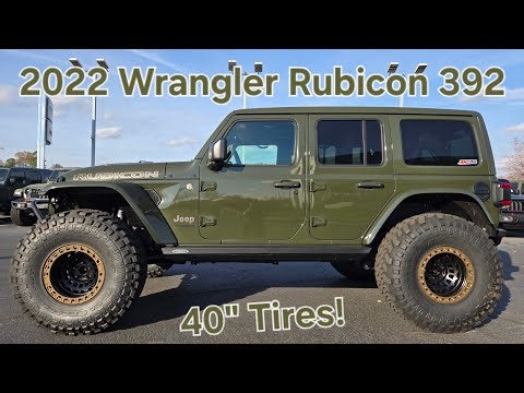 SOLD --- 2022 Jeep Wrangler Unlimited Rubicon 392 in Sarge Green (40-Inch Tires!)